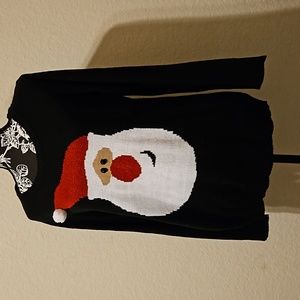 Santa 🎁Smirking Sweater with sparkling thread. Size XL (16-18)✨️Host Pick